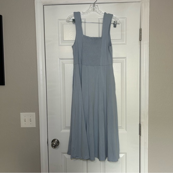 Able Light Blue Midi Dress Women’s Large Comfy Basic‎ Nautical Career Summer - Picture 4 of 8